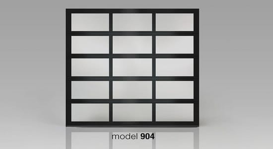 architectectural series 904 frosted black solo garage door